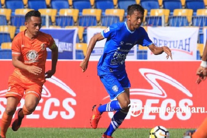 PSPS berhasil menang di laga perdana liga 2 musim 2018 saat menjamu PSIR Rembang, Selasa (24/4/2018) di Stadion Kaharuddin Nasution, Rumbai, PSPS menang 1 - 0 atas PSIR Rembang.