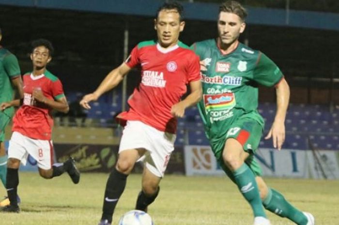 Laga Kuala Nanggroe kontra PSMS Medan dalam ajang Piala Indonesia 2018 di Stadion Dimurthala, Banda Aceh, Rabu (8/8/2018).