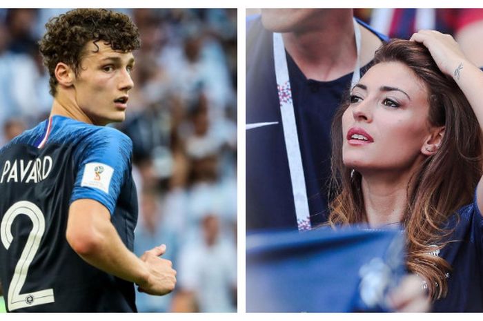 Kolase foto Benjamin Pavard (kiri) dan Rachel Legrain-Trapani