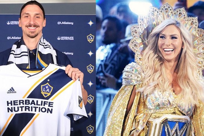 (dari ki-ka) Zlatan Ibrahimovic (Pesepak Bola) dan Charlotte Flair (Pegulat WWE) menjadi dua atlet yang bakal tampil dalan The Body Issue 2018 rilisan majalah ESPN.