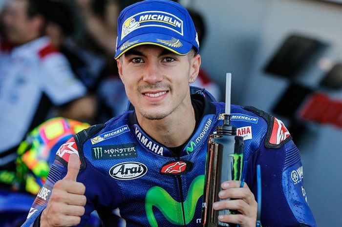 Pebalap tim Movistar Yamaha, Maverick Vinales.