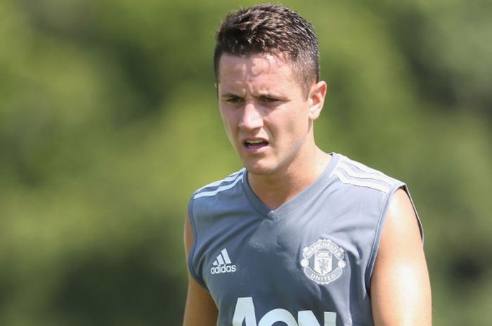 Ander Herrera saat berlatih bersama Manchester United di Amerika Serikat