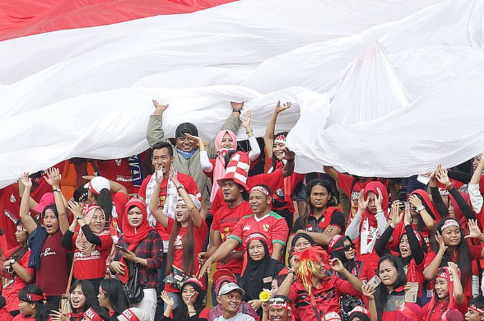 Fans Timnas Indonesia.