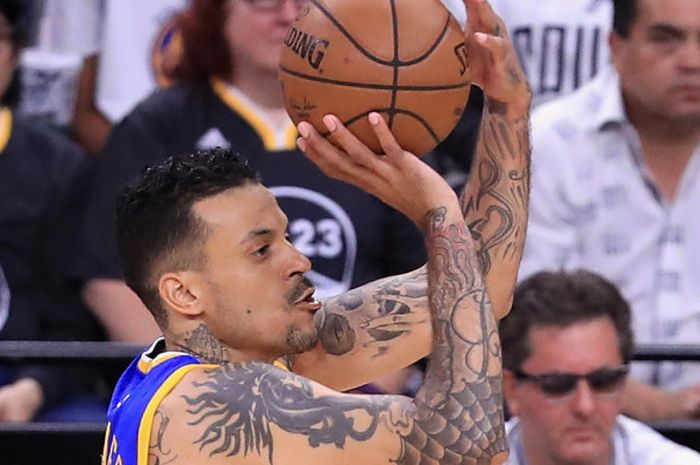 Mantan pebasket Golden State Warriors, Matt Barnes, saat tampil dalam sebuah pertandingan NBA.