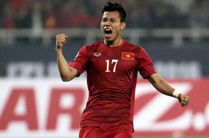 Pemain Hoang Anh Gia Lai, Vu Van Thanh, saat berseragam Timnas Vietnam.