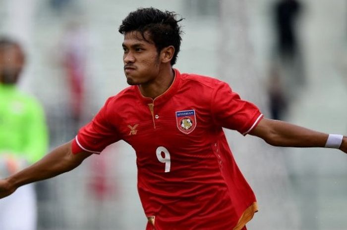 Pemain timnas U-22 Myanmar, Aung Thu.