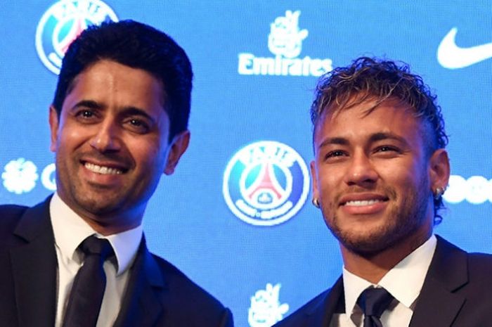 Neymar diperkenalkan sebagai pemain baru Paris Saint-Germain (PSG), Jumat (4/8/2017).