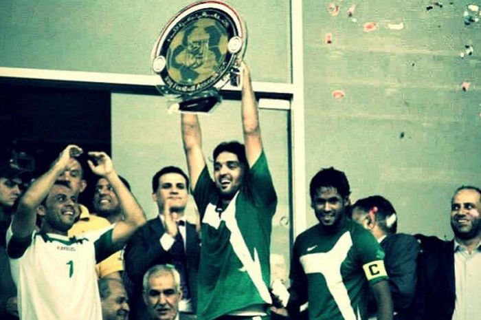 Al Shorta SC saat menjadi kampiun Liga Primer Iraq 2013