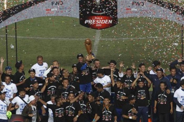 Persib Bandung saat menjuarai Piala Presiden 2015.