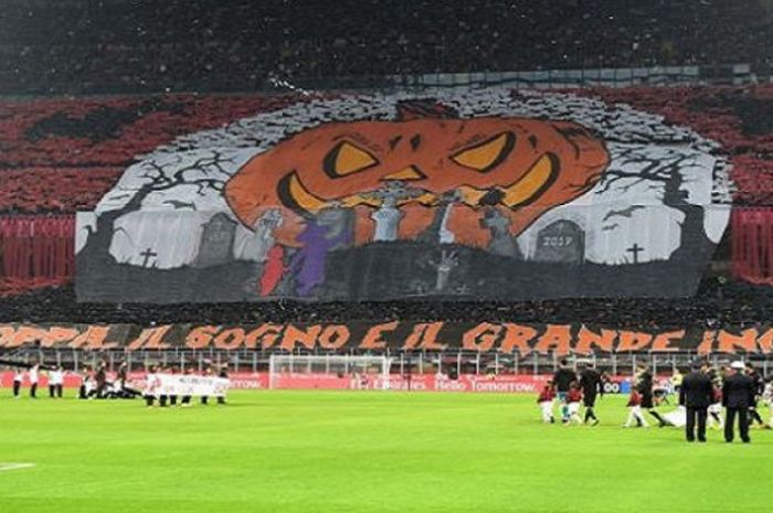 Koreografi Curva Sud Ultras AC Milan