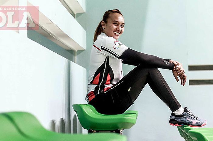 Anissa Tindy Lestary, kapten timnas voli duduk putri Indonesia.