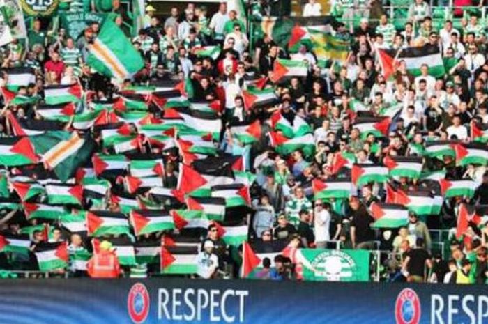 Celtic kibarkan bendera palestina