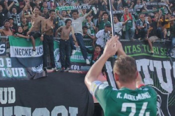 Kristian Adelmund saat berseragam PSS Sleman