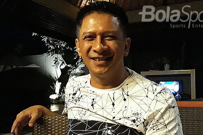 Wakil ketua umum PSSI, Iwan Budianto, saat ditemui BolaSport.com ditempat penginapannya di salah satu Vila dikawasan Seminyak, Kuta, pada Jumat (29/7/2018) malam.