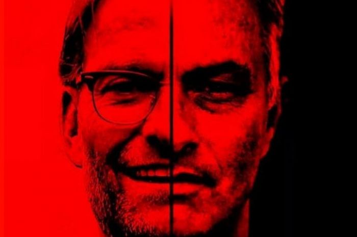 Ilustrasi Juergen Klopp dan Jose Mourinho