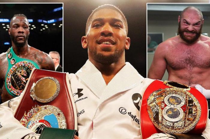 Deotay Wilder, Anthony Joshua, dan Tyson Fury.