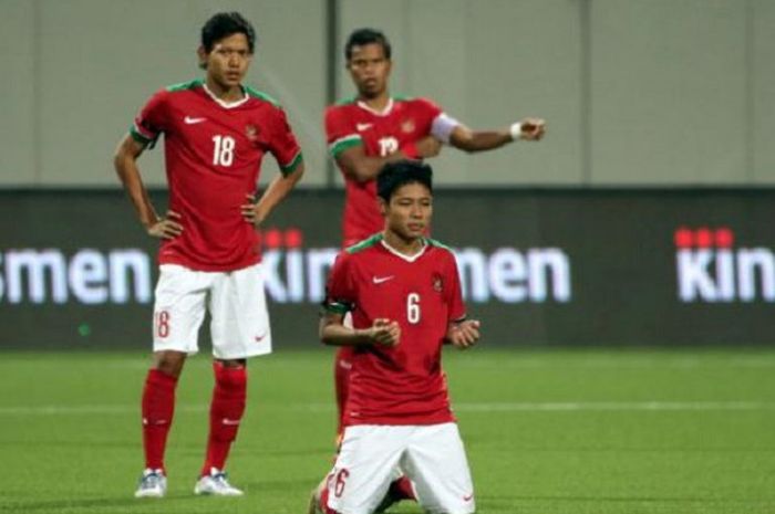 Adam Alis bersama Evan Dimas dan Manahati Lestusen di SEA Games 2015.