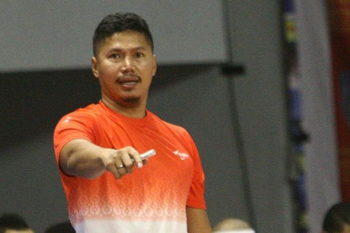  Mantan pelatih CLS Knights Surabaya, Wahyu Widayat Jati.