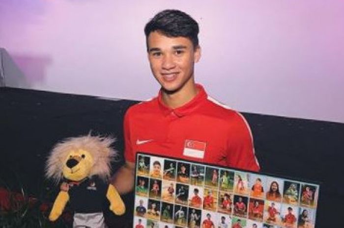 Pemain muda timnas U-23 Singapura, Ikhsan Fandi.