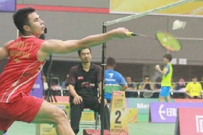 Pebulu tangkis tunggal putra Indonesia, Ikhsan Leonardo Imanuel Rumbay.