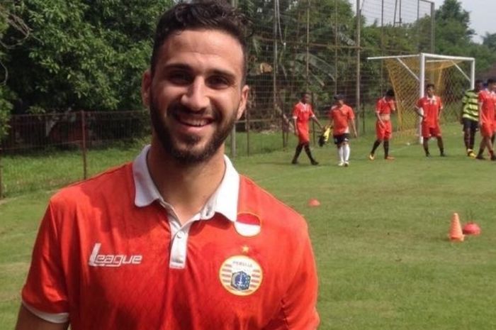 Pemain seleksi Persija Jakarta, Anmar Al Mubaraki.