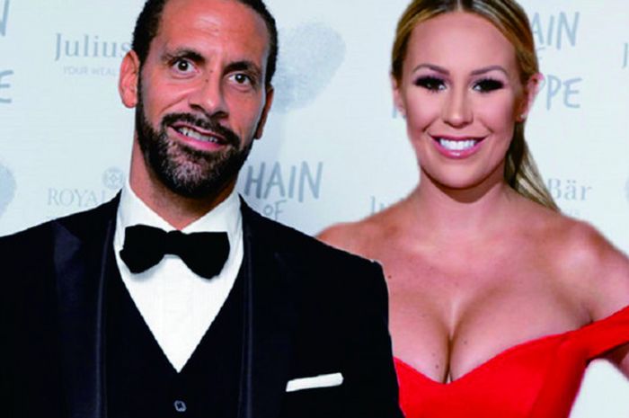 Rio Ferdinand bersama dengan Kate Wright