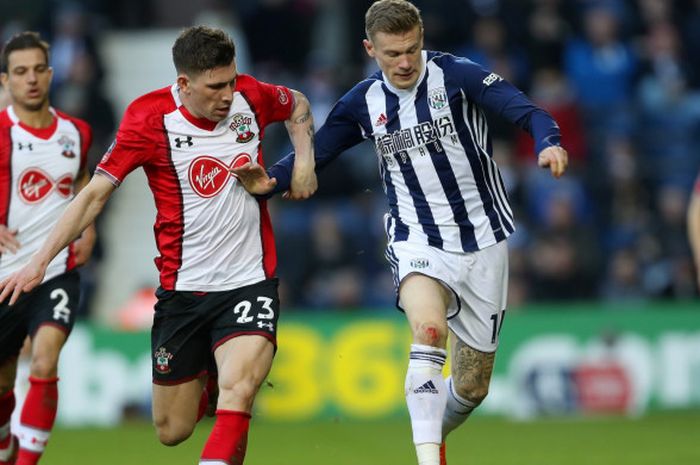 Laga West Bromwich Albion Vs Southampton pada putaran kelima Piala FA