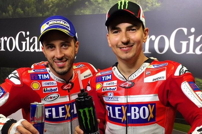 Andrea Dovizioso dan Jorge Lorenzo.