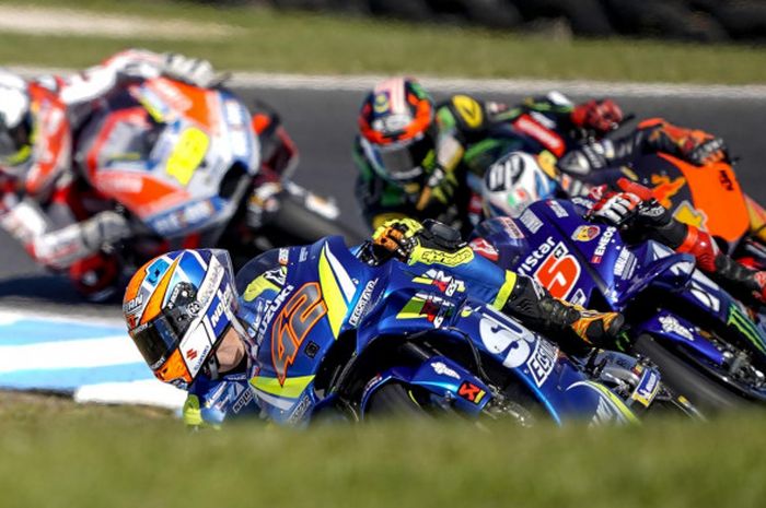 Ilustrasi balapan MotoGP Australia di Sirkuit Phillip Island.