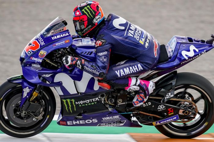 Maverick Vinales saat menjalani tes IRTA di Sirkuit Ricardo Tormo, Valencia, 20-21 November 2018.