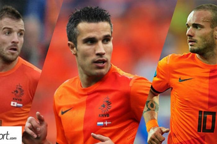 Raphael van Der Vaart, Wesley Sneijder, Robin van Persie