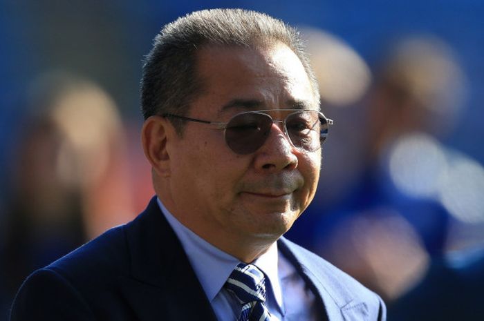 Pemilik Leicester City, Vichai Srivaddhanaprabha, dalam foto dokumentasi pada 5 Mei 2018.