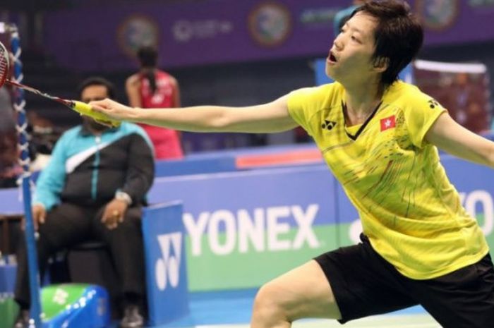 Pemain tunggal putri Hong Kong, Cheung Ngan Yi, berhasil mengalahkan Carolina Marin (Spanyol) pada babak perempat final India Open 2018, Jumat (2/2/2018). 