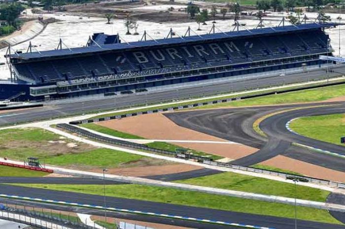 Sirkuit Buriram, Thailand, yang akan menggelar balapan MotoGP seri ke-15 pada 7 Oktober 2018.