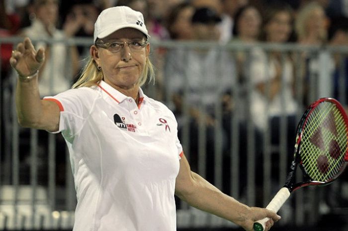 Mantan petenis tunggal putri, Martina Navratilova.