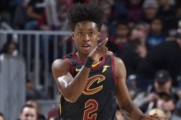 Aksi pemain rookie Cleveland Cavaliers, Collin Sexton, saat tampil pada laga lanjutan NBA 2018/19, Sabtu (24/11/2018) waktu Amerika Serikat.