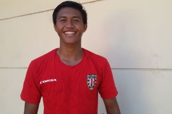 Eks pemain Bali United, Ganjar Mukti, yang kini menjadi bek untuk PSIS Semarang.