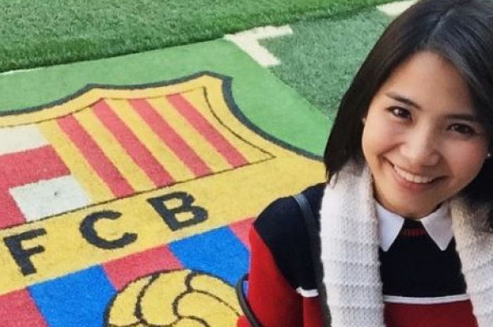 Fiona Anthony, salah seorang suporter Barcelona 