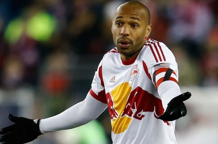 Penyerang New York Red Bulls, Thierry Henry. 