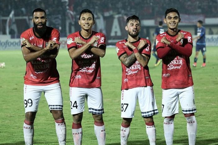 Selebrasi Pemain Bali United