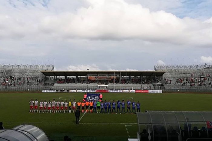 Pertandingan lanjutan Liga Premier Malaysia antara Sarawak dan Felcra FC, Sabtu (10/2/2018). 