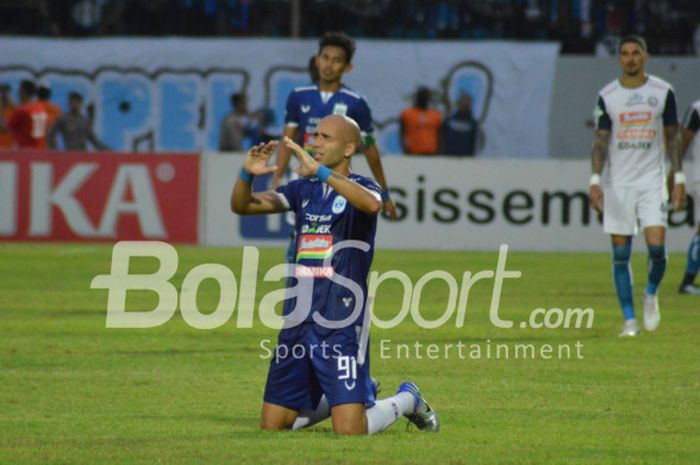 Pemain asing PSIS Semarang, Bruno Silva, sesudah menghadapi Arema FC di Stadion Moch Soebroto, Minggu (4/11/2018).