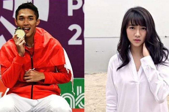 Jonatan Christie (kiri) dan Shania Junianatha alias Shanju (kanan)