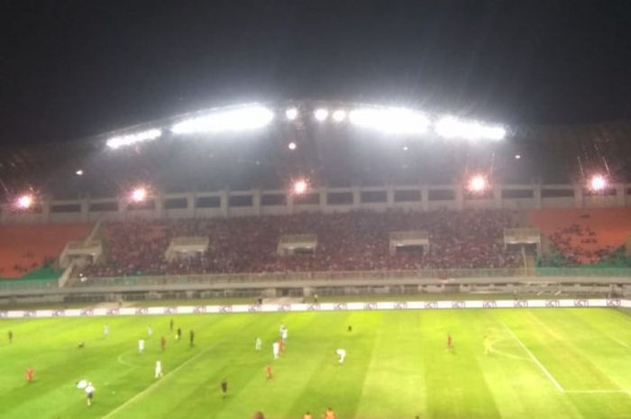 Pertandingan timnas U-23 Indonesia versus Korea Selatan.