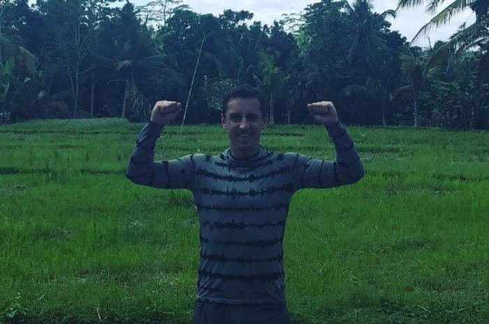 Postingan Gary Neville di Ubud, Bali,