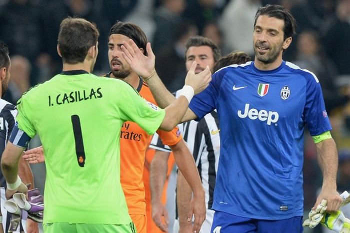 Gianluiigi Buffon dan Iker Casillas akan adu kehebatan di laga leg pertama babak 16 besar Liga Champions antara FC Porto kontra Juventus di Stadion Do Dragao, Rabu (22/2/2017).