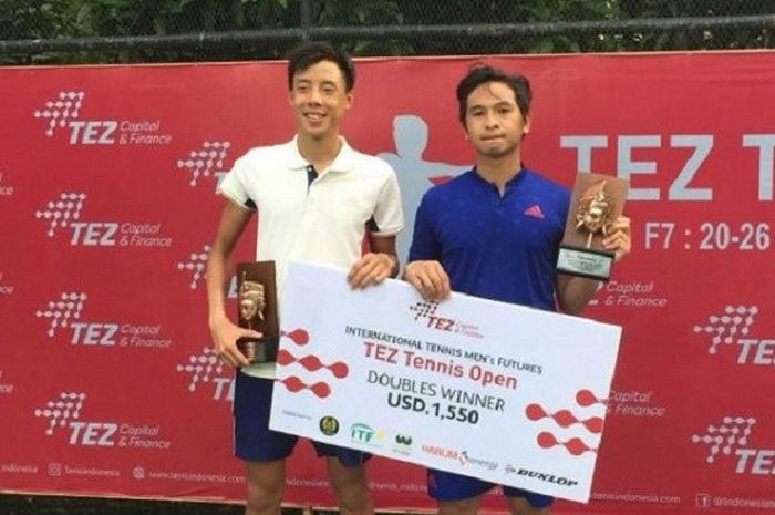 Justin Barki/Christopher Rungkat Juara TEZ Tennis Open 2017 