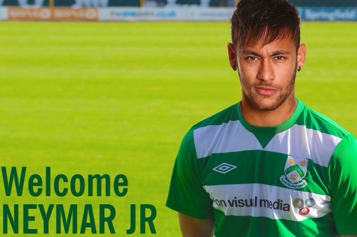 Foto Neymar yang diunggah North Ferriby United di akun Twitternya