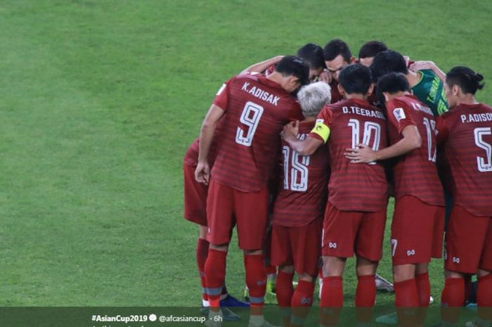 Timnas Thailand lolos ke babak 16 besar Piala Asia 2019.