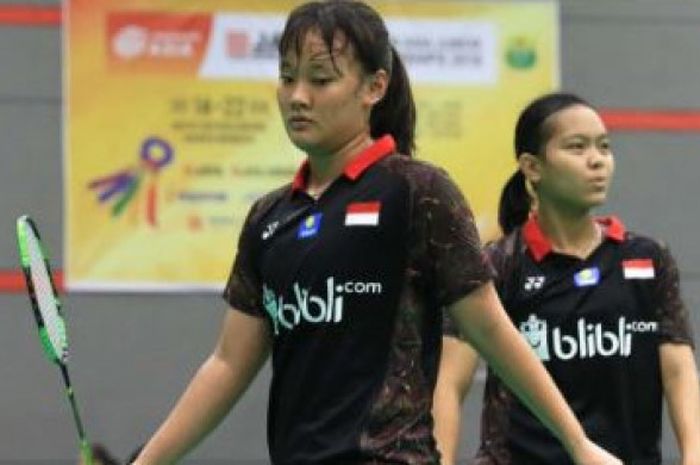 Pasangan ganda putri Indonesia, Agatha Imanuela/Siti Fadia Silva, akan hadapi unggulan pertama asal China, Chen Qingchen/Jia Yifan, pada babak kedua Swiss Open 2019 (14/3/2019).